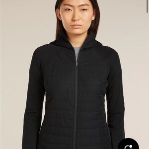 Icebreaker Merino Blend Quantum Hybrid Long Sleeve Zip Hoodie